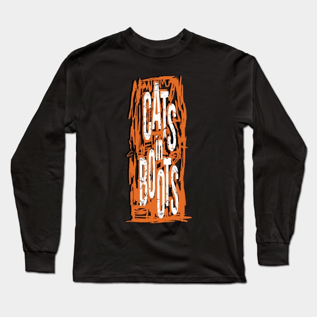 Cats in boots Long Sleeve T-Shirt by HelenaCooper